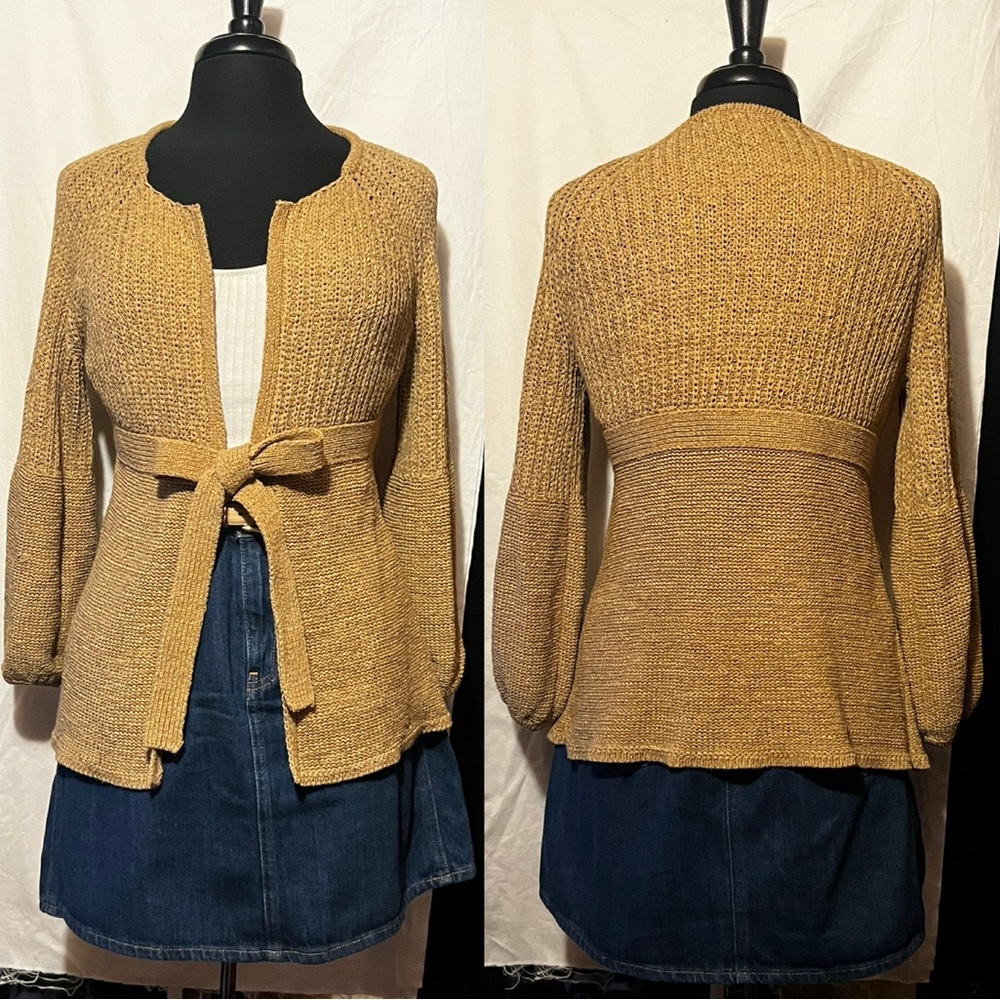 90s Tan Knit Cardigan
